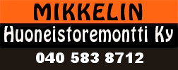 MIKKELIN HUONEISTOREMONTTI KY / Reino Takkinen logo